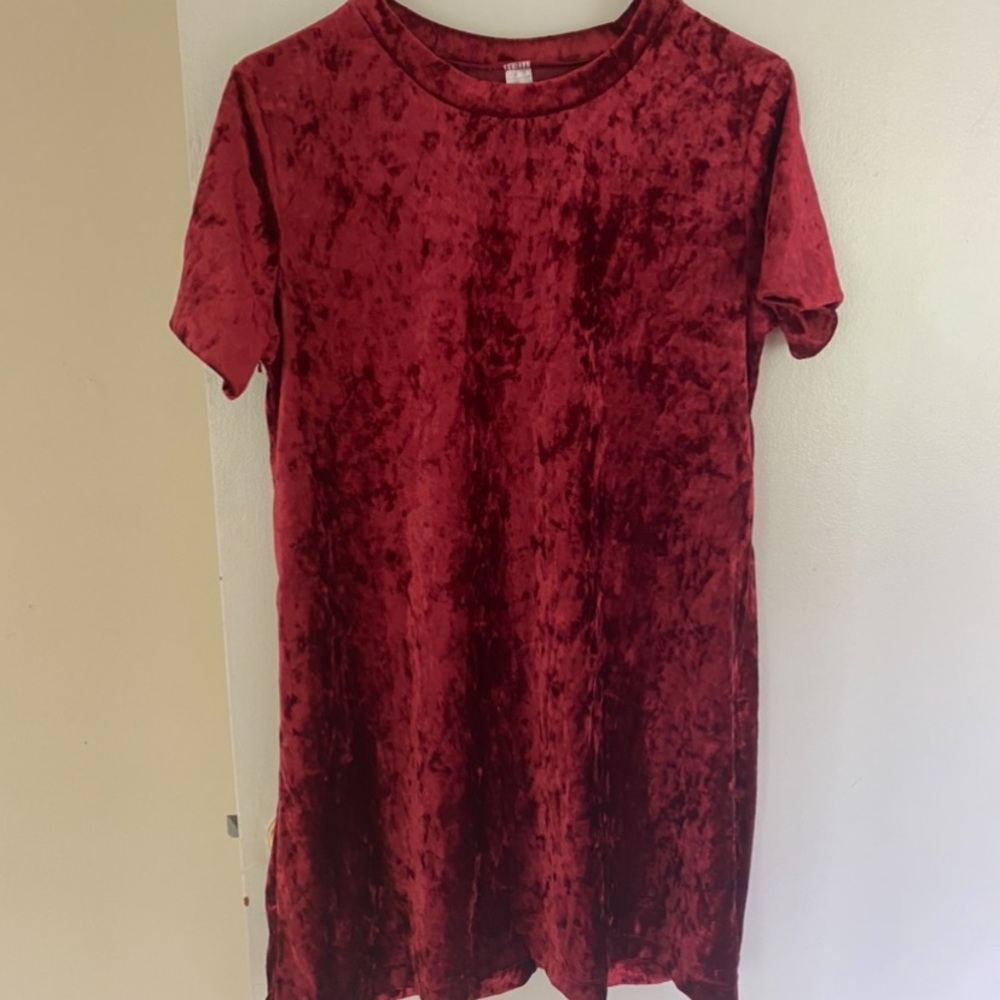 Velvet mini dress